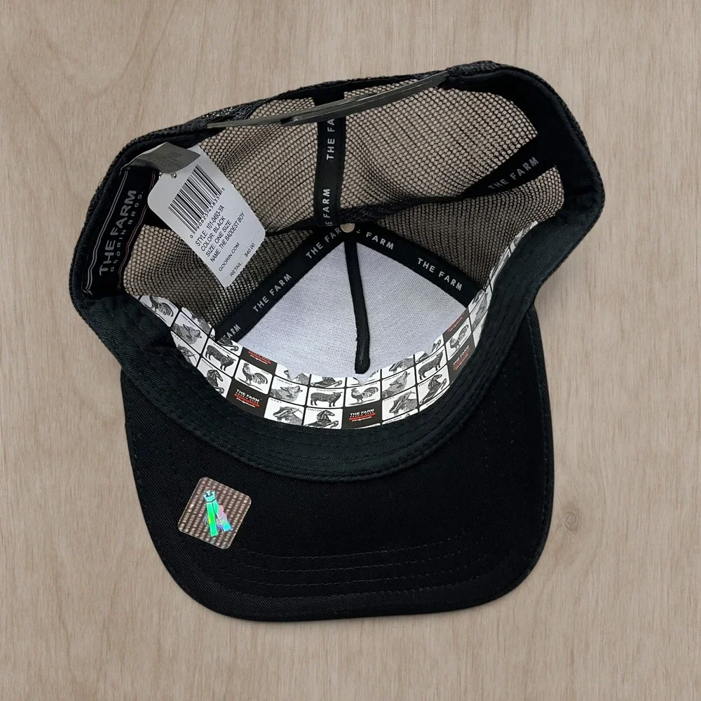 Goorin Bros The Farm Bad Boy Rottweiler Trucker Hat Black Snapback 101-0683-YA
